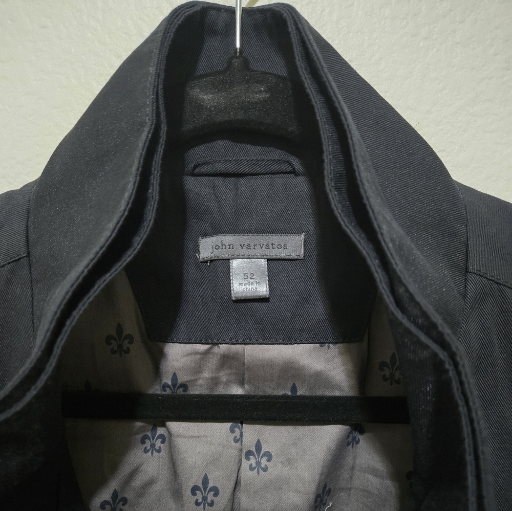 JOHN VARVATOS Mens Dark Navy Blue Utility Field Jacket Sz EU 52 / US 42 (Large) - Picture 3 of 16